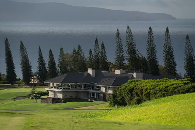 a view of a golf course