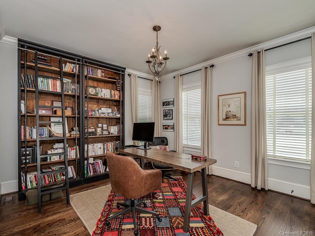 1114 Andover Road Charlotte, NC 28211 - Photo 28 of 44 a workspace with wooden floor