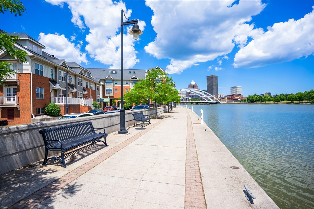 Exterior view of Corn Hill Landing from the Riverw