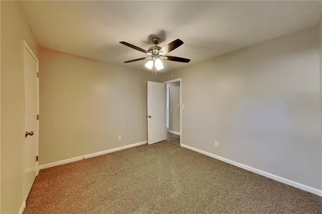 a view of an empty room