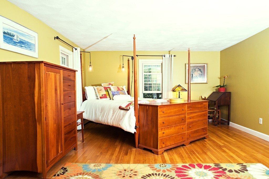 225 Littleton County Road Harvard, MA 01451 - Photo 8 of 30 a bedroom with a bed window and a flat tv screen
