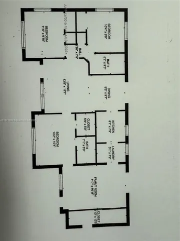 a picture of a bench in a white building