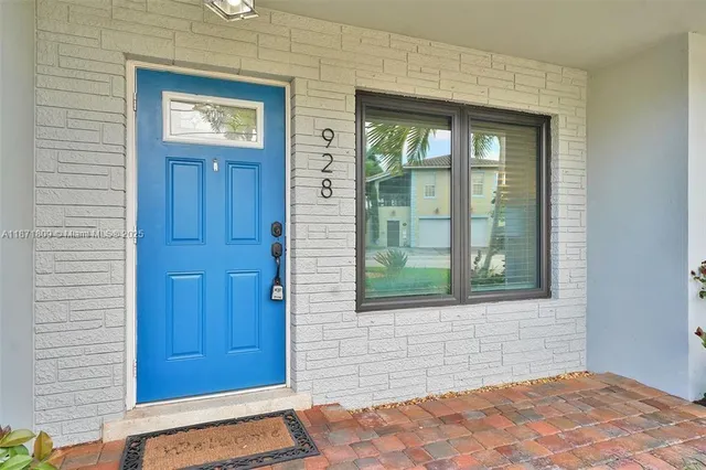 a view of a door of the house