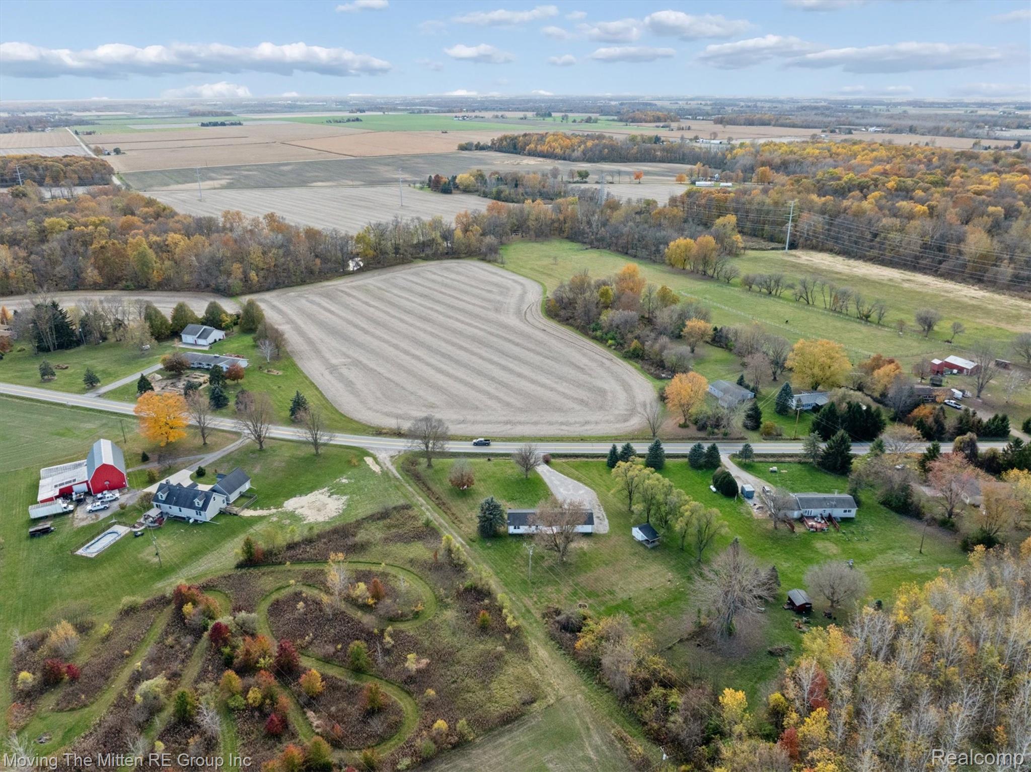 12000 Plank Road Milan, MI 48160 - Photo 45 of 49 Aerial view of sparsely populated area