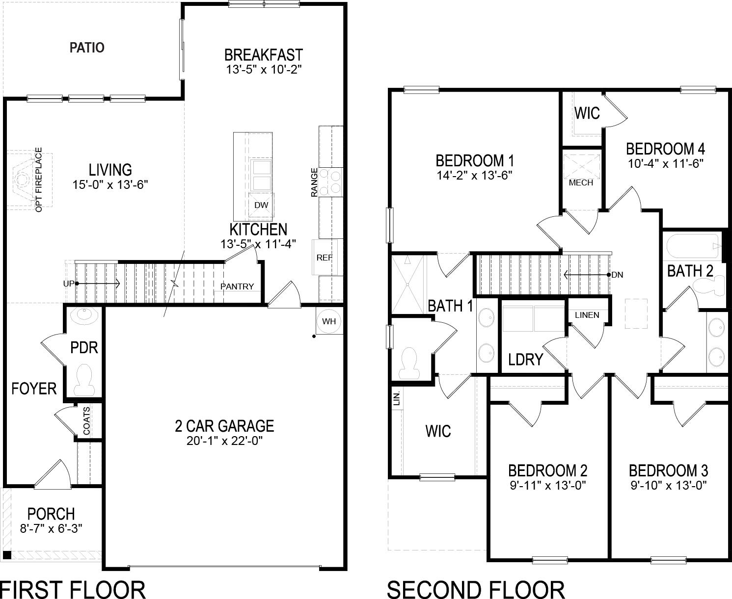 7450 Bendire Loop Hixson, TN 37343 - Photo 4 of 4 Edmon Floor Plan Horton E