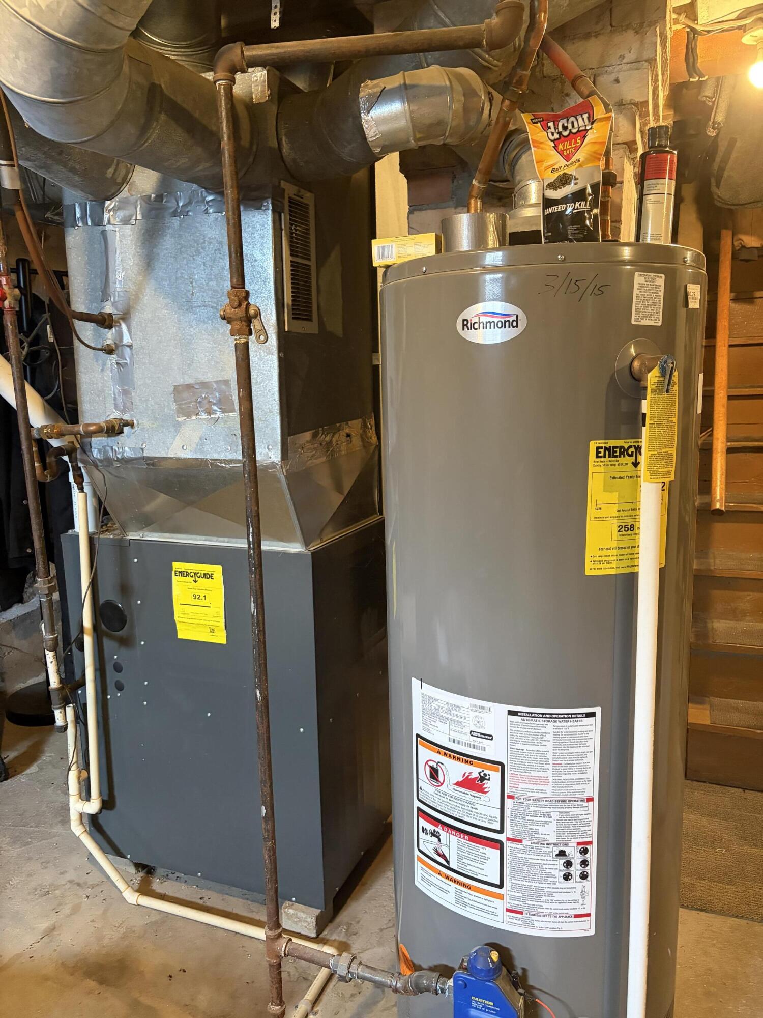 206 Lake Street Cascade, WI 53011 - Photo 32 of 33 Water heater 2015