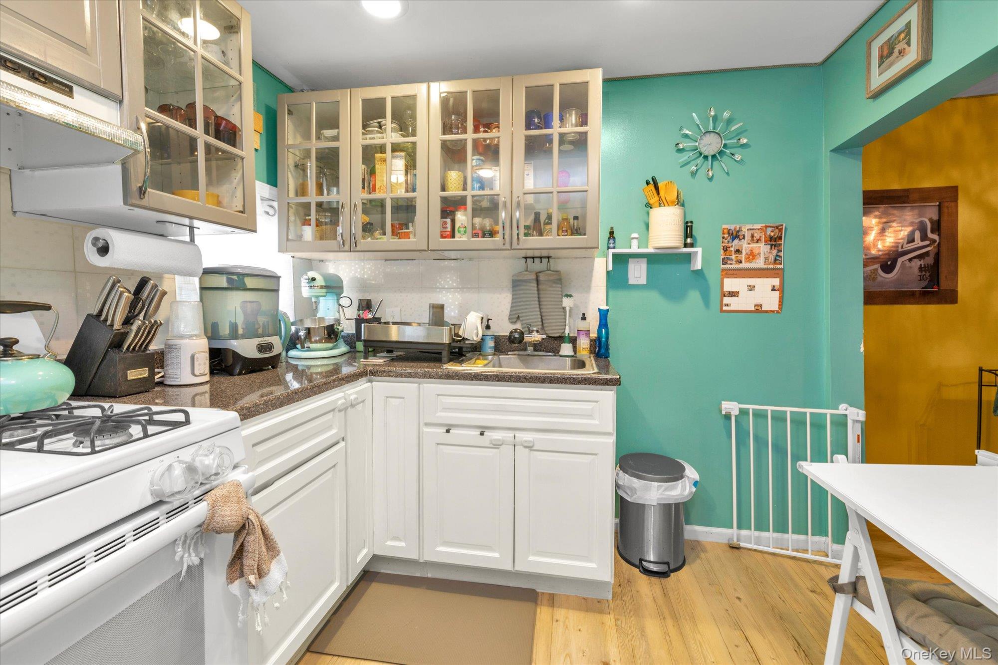 218-12 141st Road Queens, NY 11413 - Photo 15 of 21 a kitchen with a refrigerator and a stove