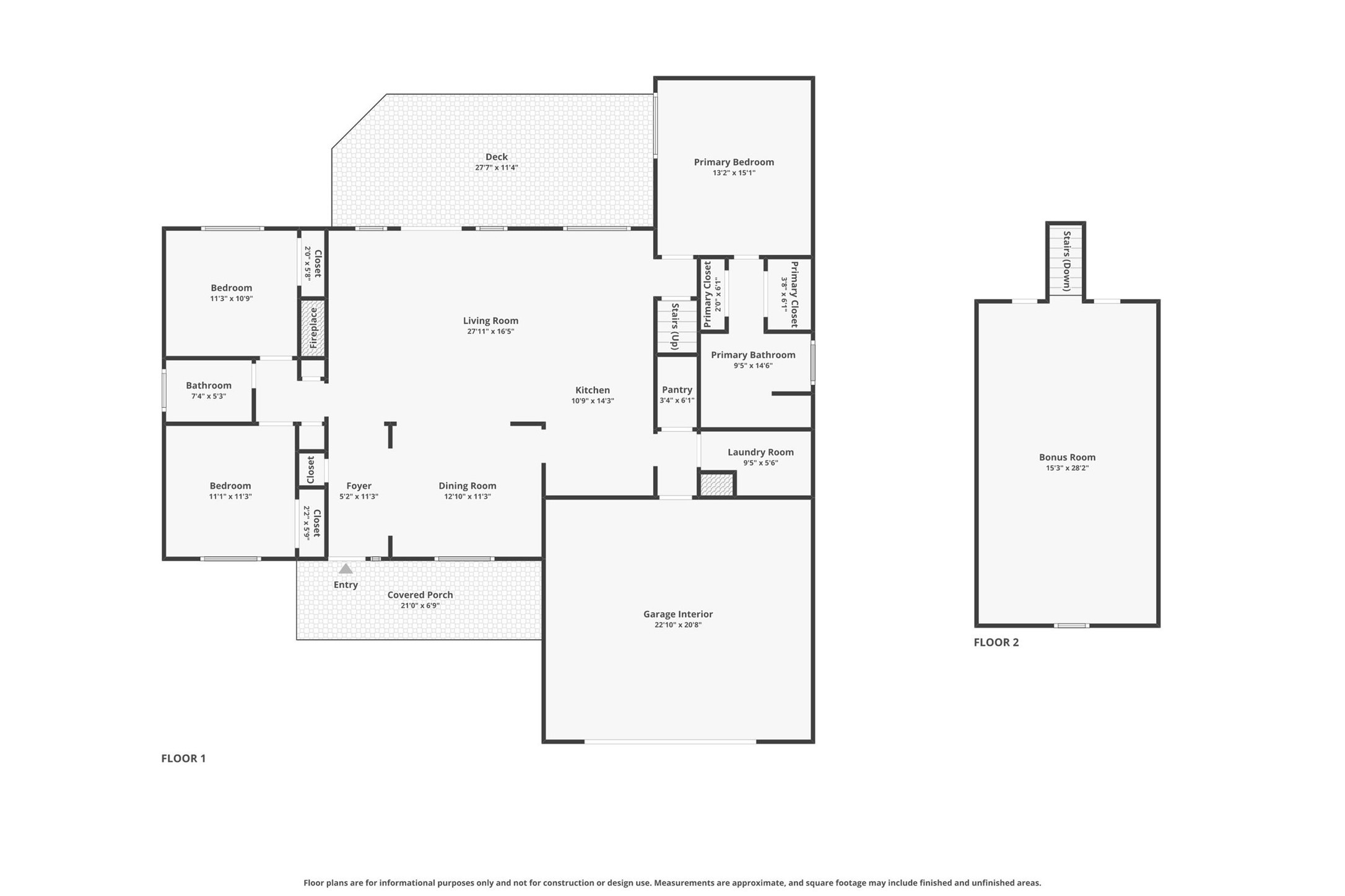 1105 2nd Street Jarrell, TX 76537 - Photo 27 of 27 Visualize your future home with this comprehensive two-floor layout, featuring generously proportioned living spaces.
