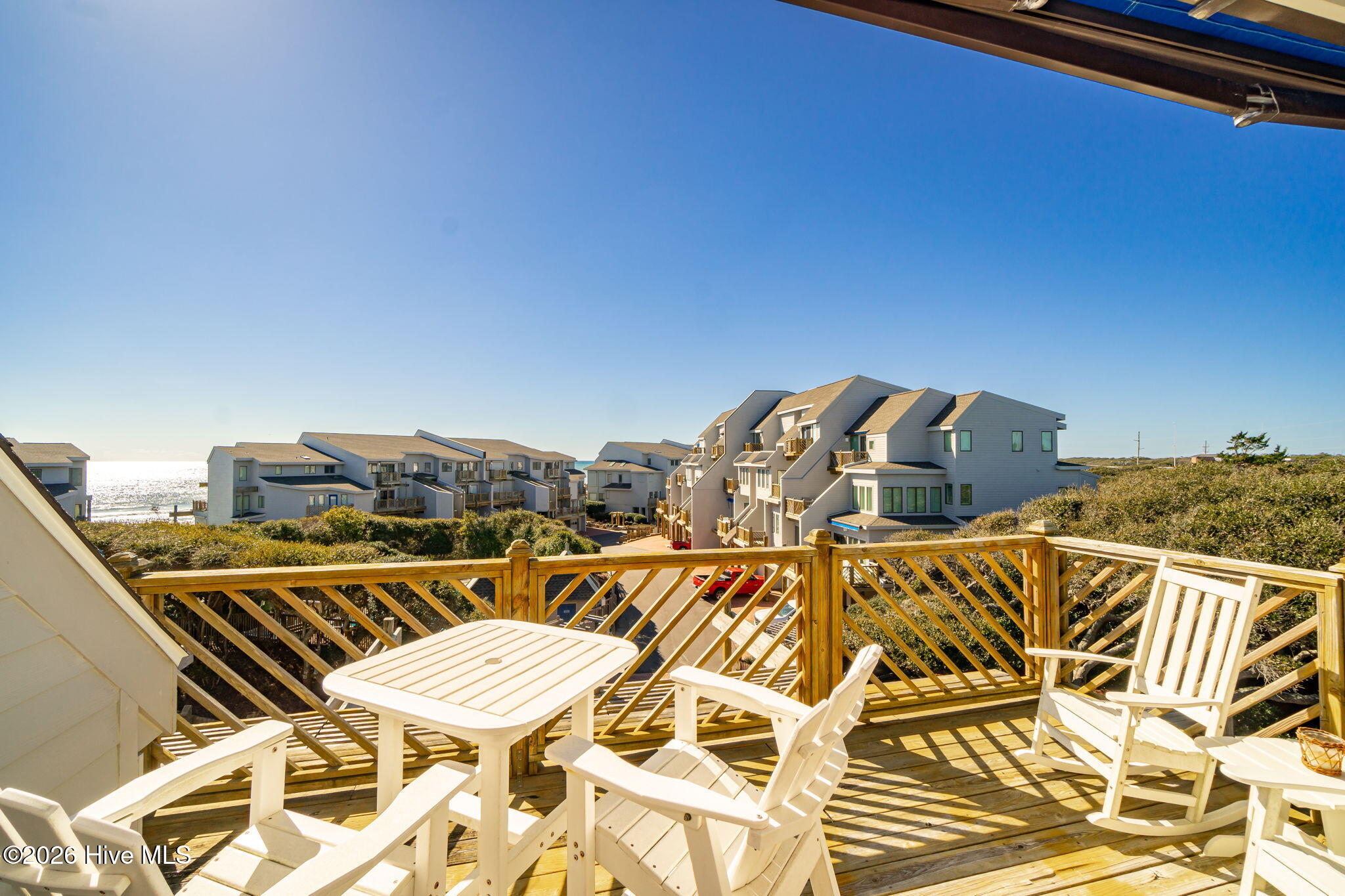 301 Salter Path Road, Unit 2 GENESIS Pine Knoll Shores, NC 28512 - Photo 35 of 54 Deck with Ocean View