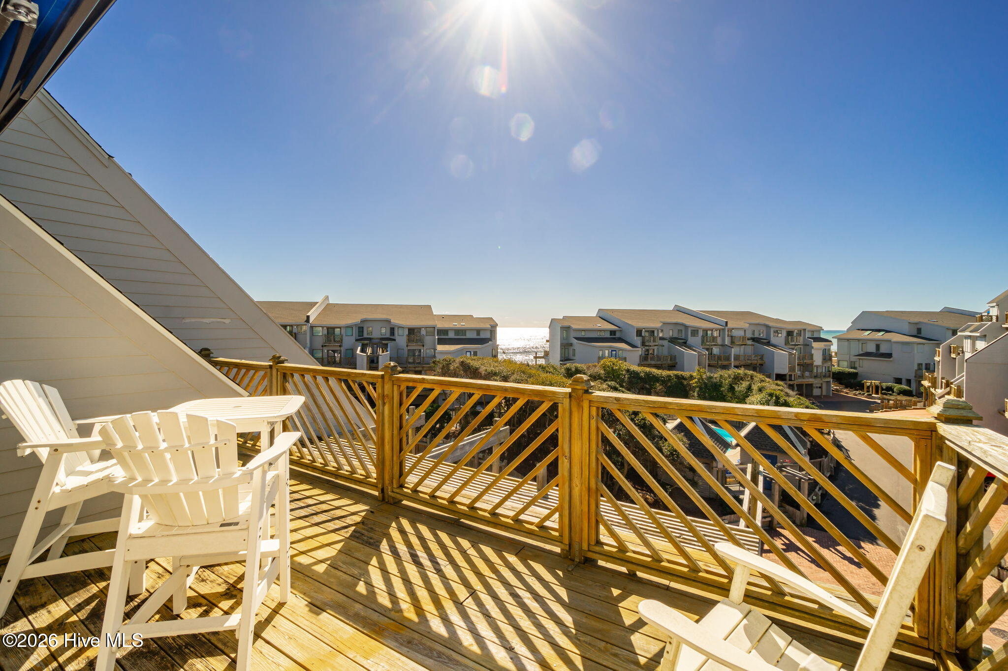301 Salter Path Road, Unit 2 GENESIS Pine Knoll Shores, NC 28512 - Photo 36 of 54 Deck with Ocean View
