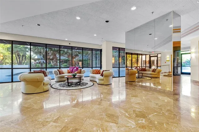 a view of a city with tall buildings