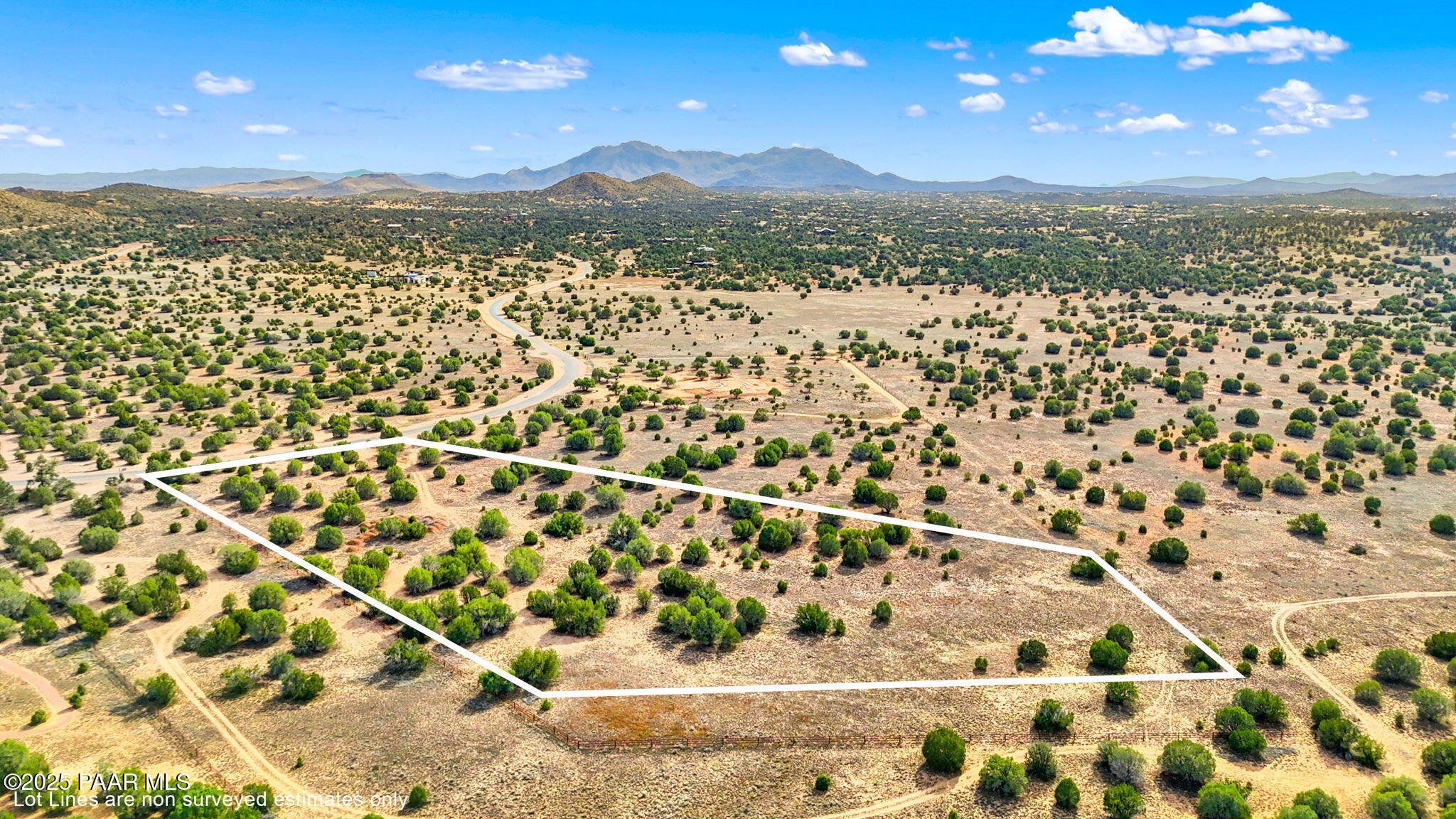 4841 West Sterling Ranch Road Prescott, AZ 86305 - Photo 11 of 39 11-Aerial (6) Lot Lines