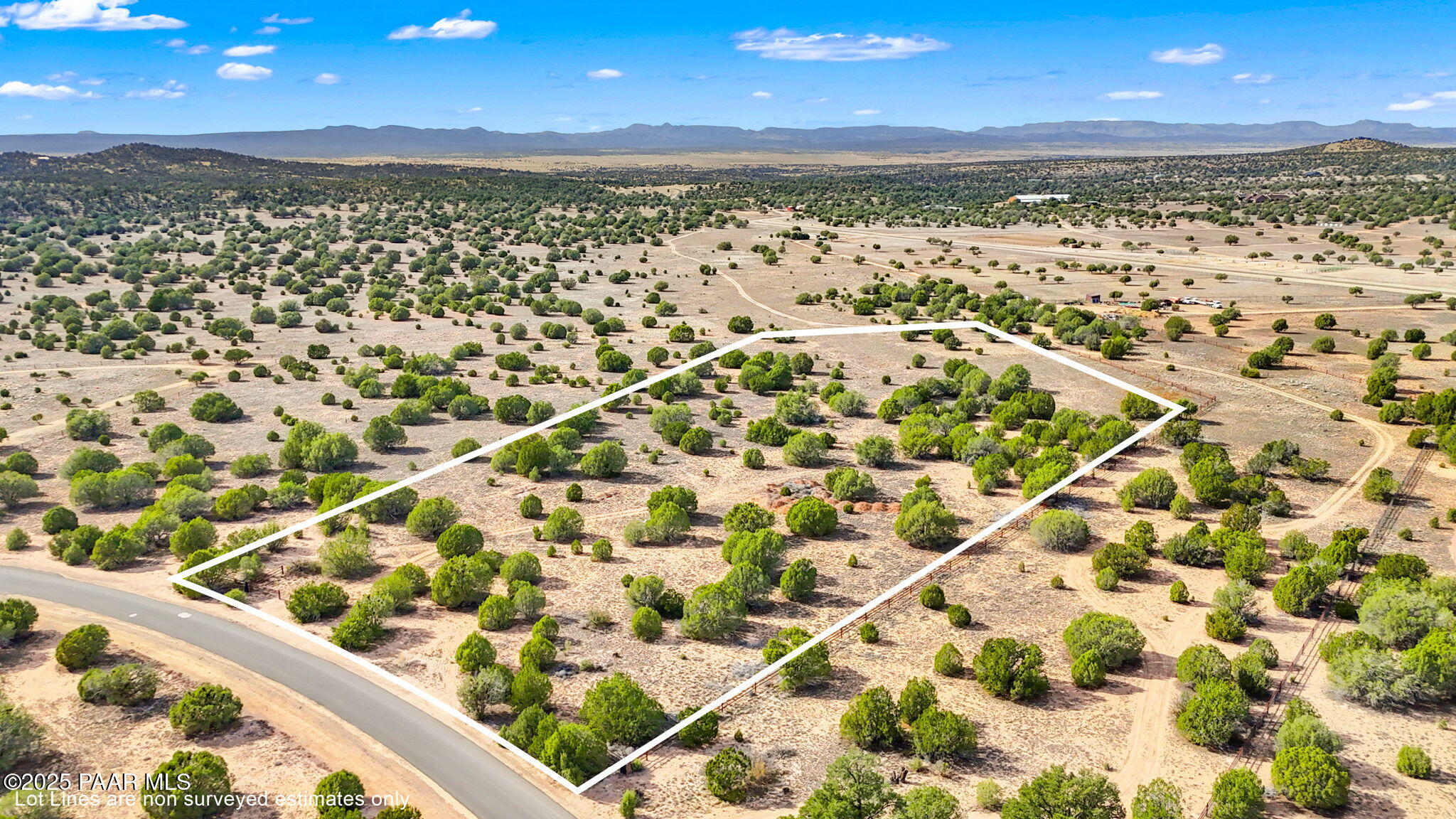 4841 West Sterling Ranch Road Prescott, AZ 86305 - Photo 3 of 39 3-Aerial (2) Lot Lines