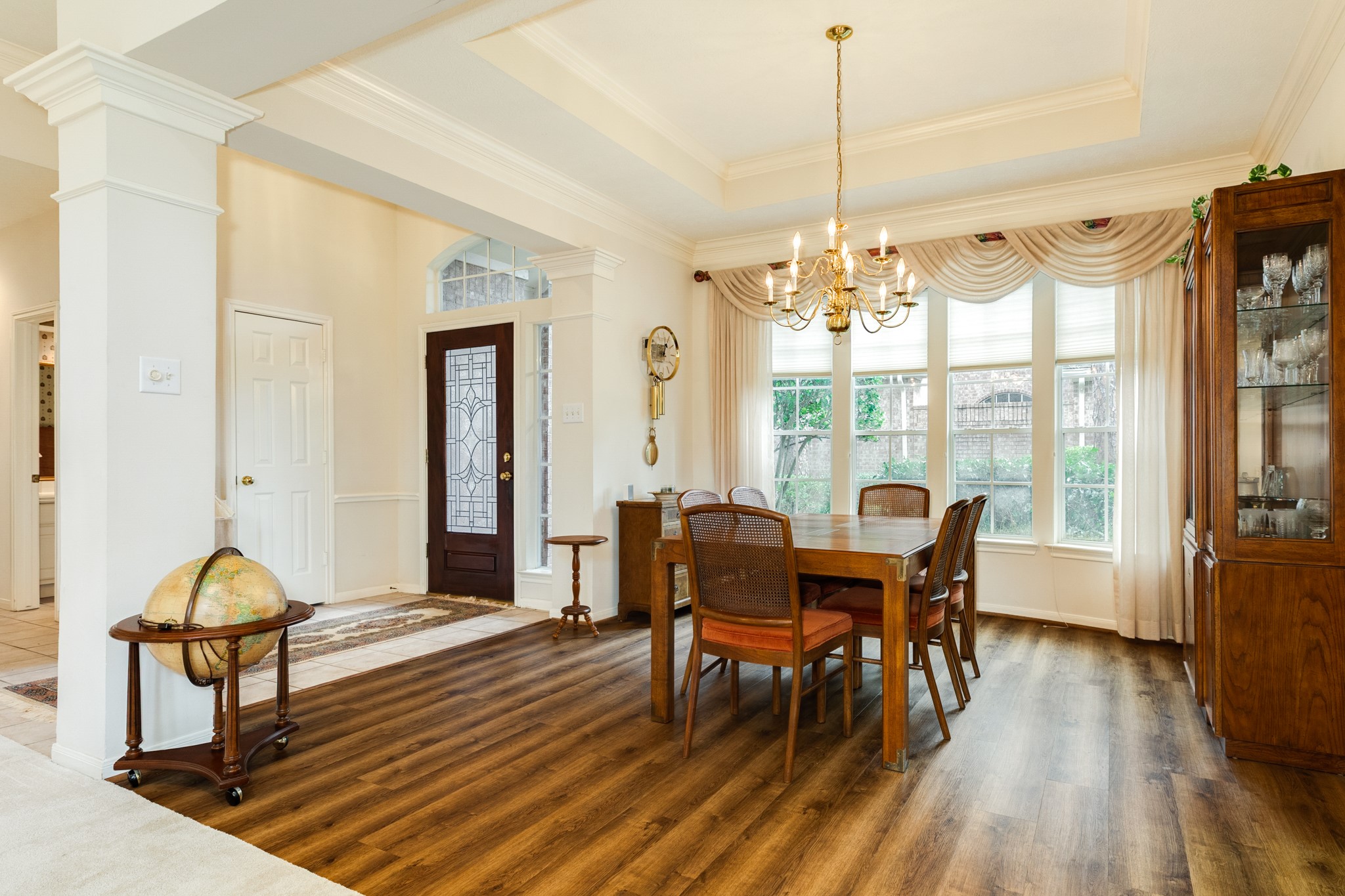 16522 Shadow Path Drive Pasadena, TX 77059 - Photo 10 of 33 a view of a dining room with furniture window and wooden floor