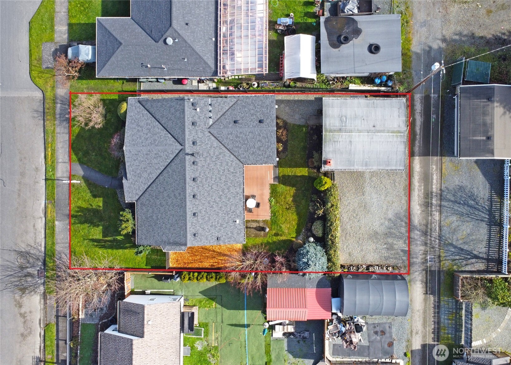 624 Alder Street Edmonds, WA 98020 - Photo 23 of 23 an aerial view of houses with outdoor space
