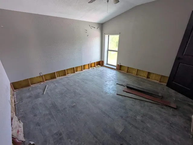 wooden floor in a gallery