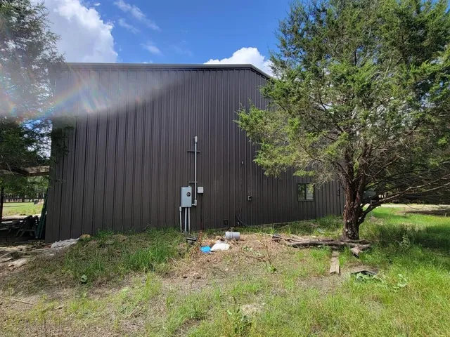 a backyard of a house