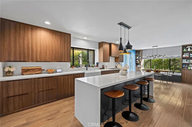 a large bathroom with a double vanity sink and a mirror