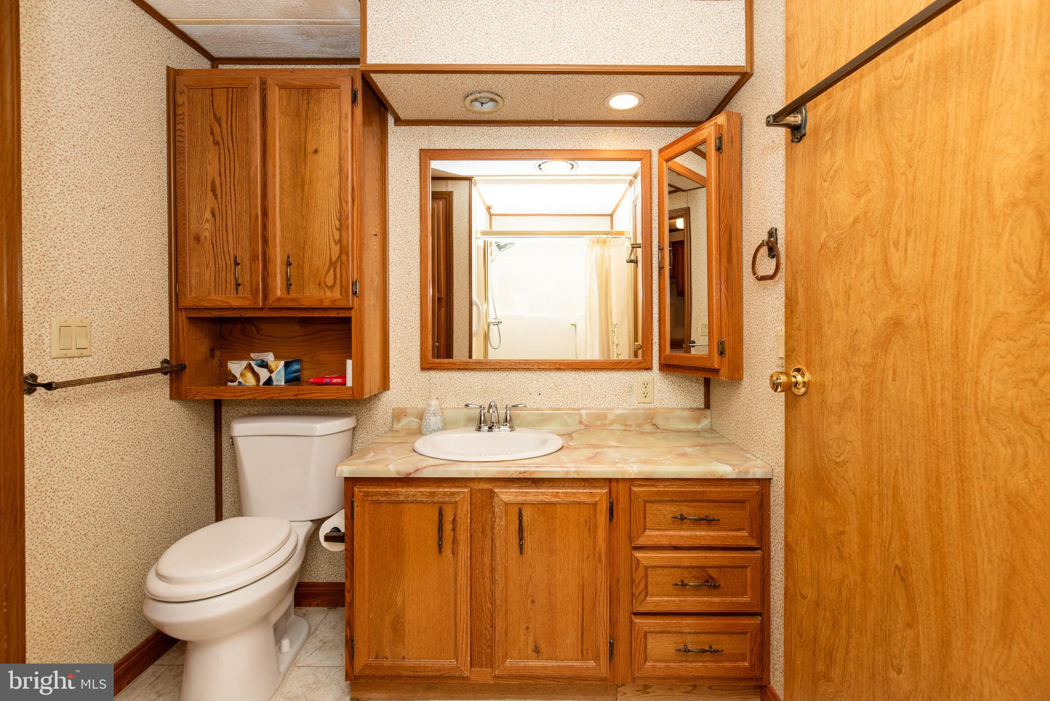 453 Priscilla Lane Buena, NJ 08310 - Photo 20 of 52 a bathroom with a granite countertop sink toilet and shower