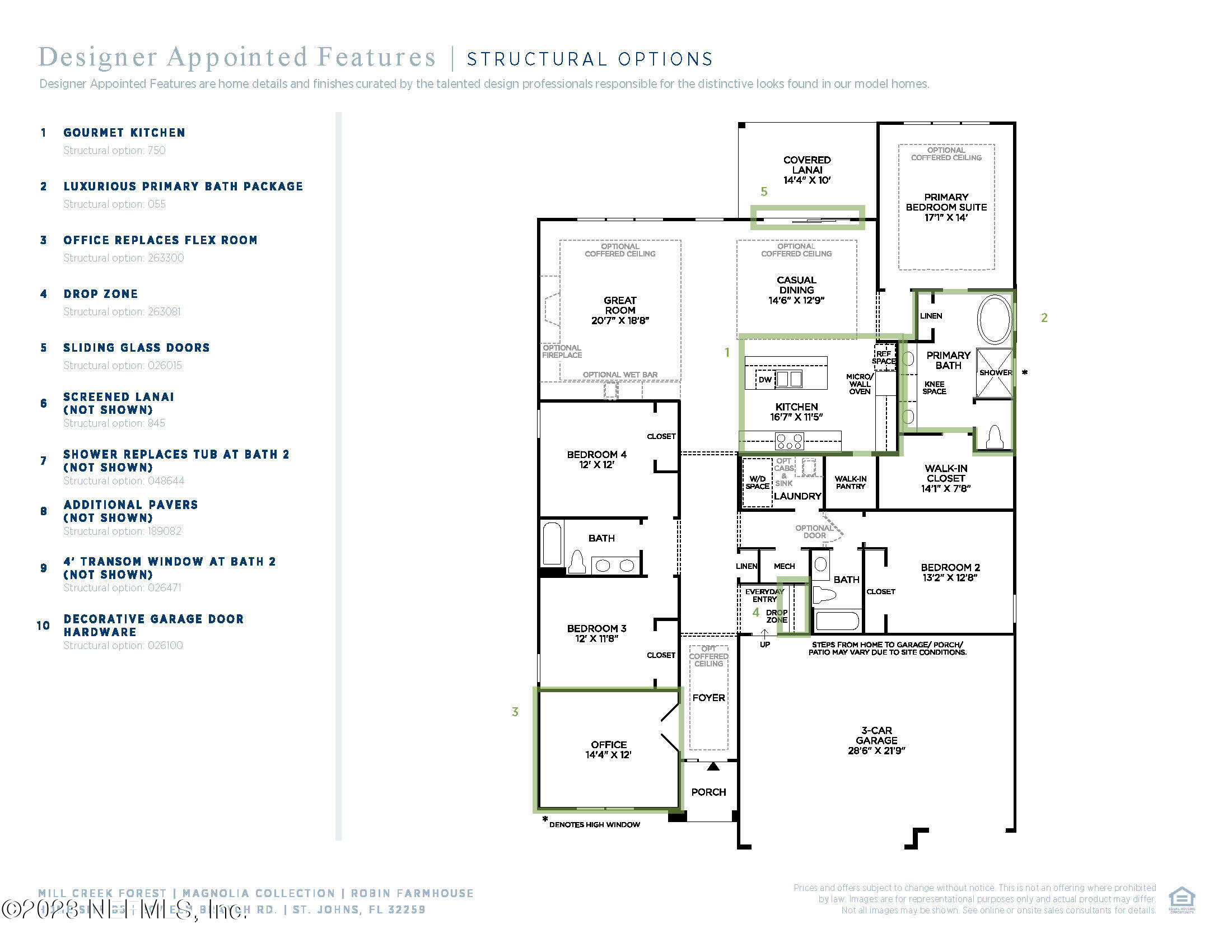 207 Elm Br Road St. Johns, FL 32259 - Photo 30 of 30 Floor Plan