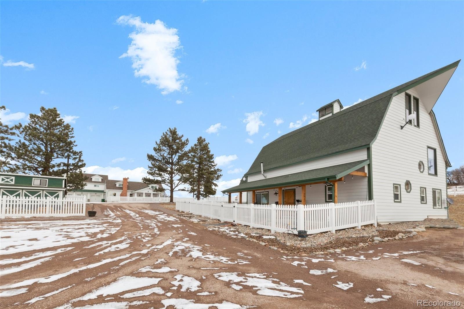 2073 South Perry Park Road Sedalia, CO 80135 - Photo 35 of 40 a view of a house with a street