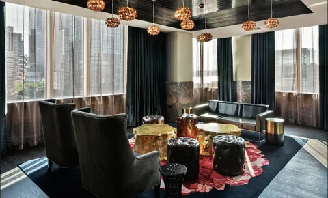 a kitchen with a sink and a refrigerator