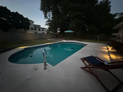 a view of outdoor space and seating area