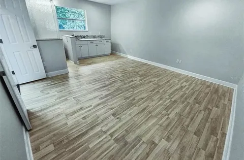 a room with a wooden floor