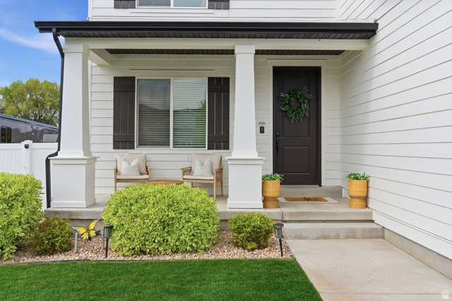 596 South Meade Street Mapleton, UT 84664 - Photo 24 of 38 Property entrance with a porch