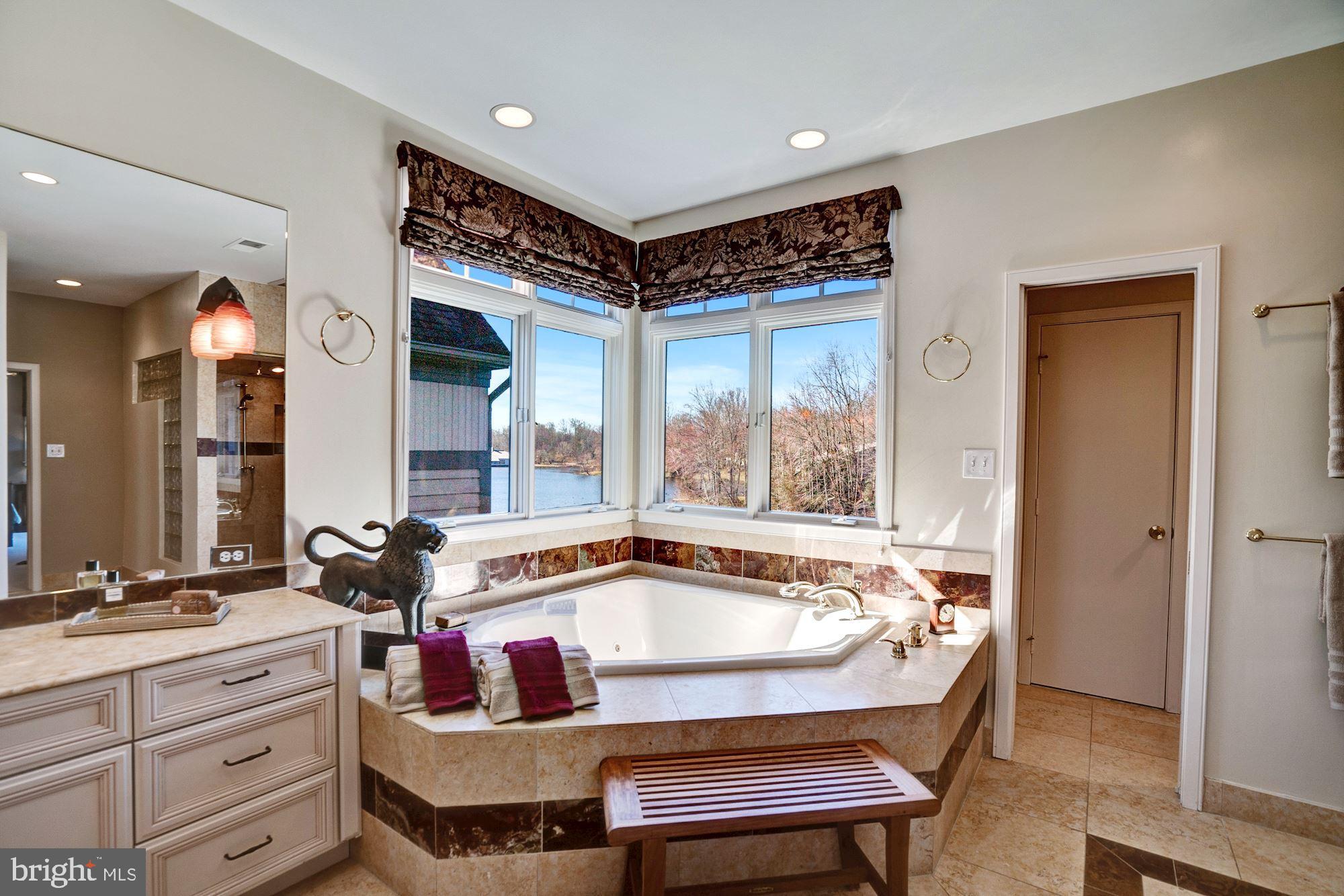 1466 Waterfront Road Reston, VA 20194 - Photo 24 of 69 Master bath with views of lake from Jacuzzi tub
