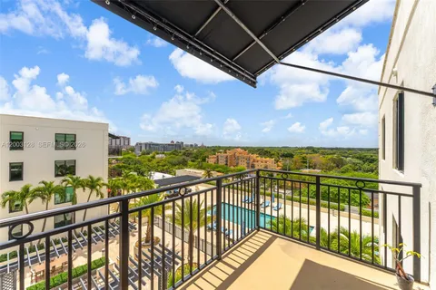 a view of a balcony
