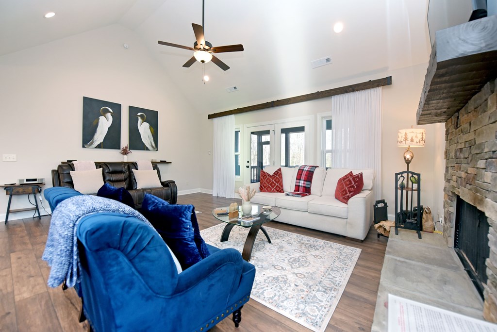 1008 Ridge Drive Morganton, GA 30560 - Photo 6 of 54 a living room with furniture and a fireplace