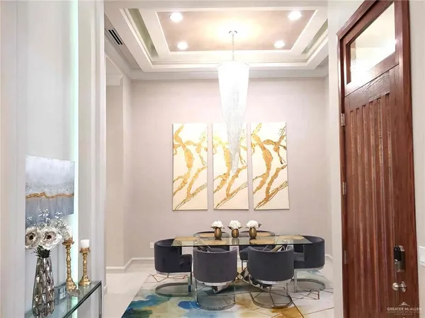 a view of a workspace with furniture