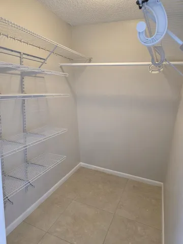 a view of a room with empty racks