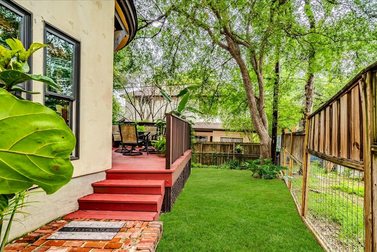 3012 South 4th Street, Unit B Austin, TX 78704 - Photo 34 of 40 AI edited photo to show potential lawn