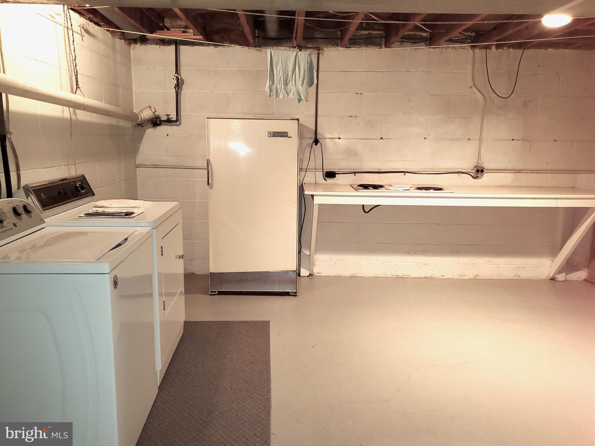 12955 Old Forge Road Waynesboro, PA 17268 - Photo 28 of 42 Lower-Level Laundry w addditional cooktop & Frig