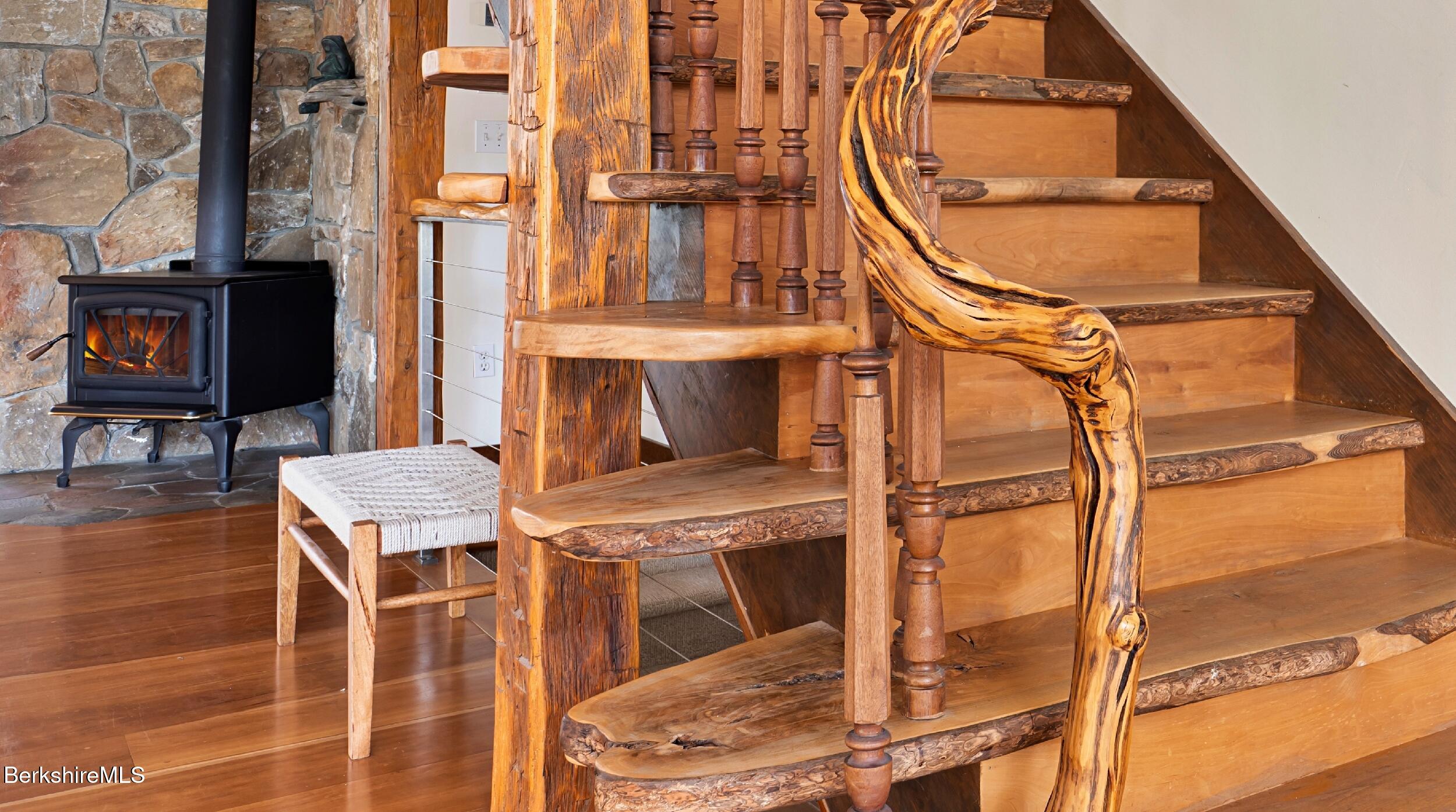 89 North Undermountain Road Egremont, MA 01230 - Photo 30 of 57 HANDCRAFTED STAIRWAY TO THE SECOND FLOOR