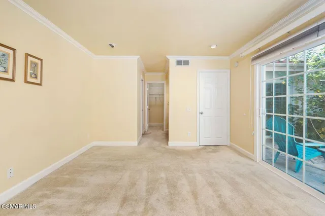 a view of an empty room