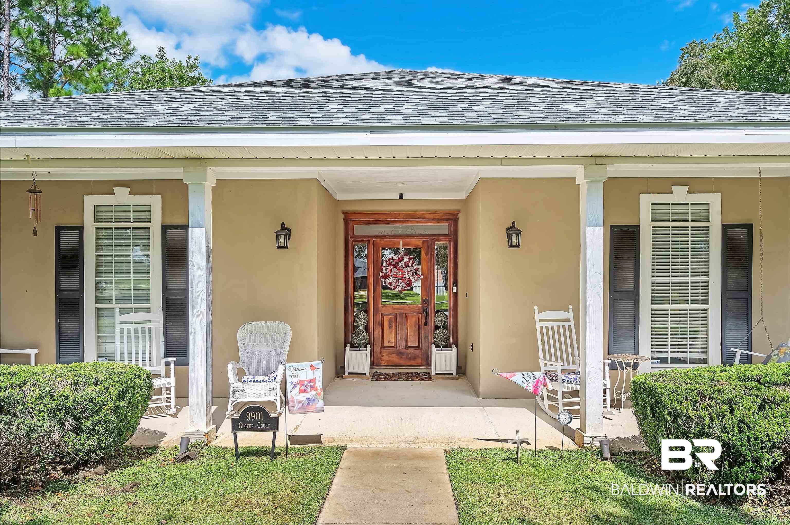 9901 Glover Court Fairhope, AL 36532 - Photo 49 of 52 Entrance to property featuring covered porch