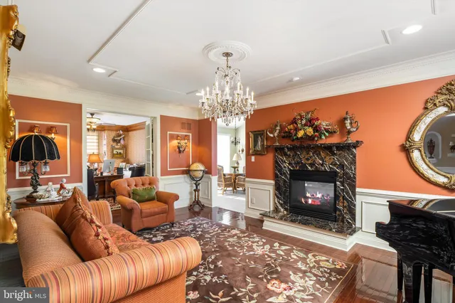 a living room with furniture and window