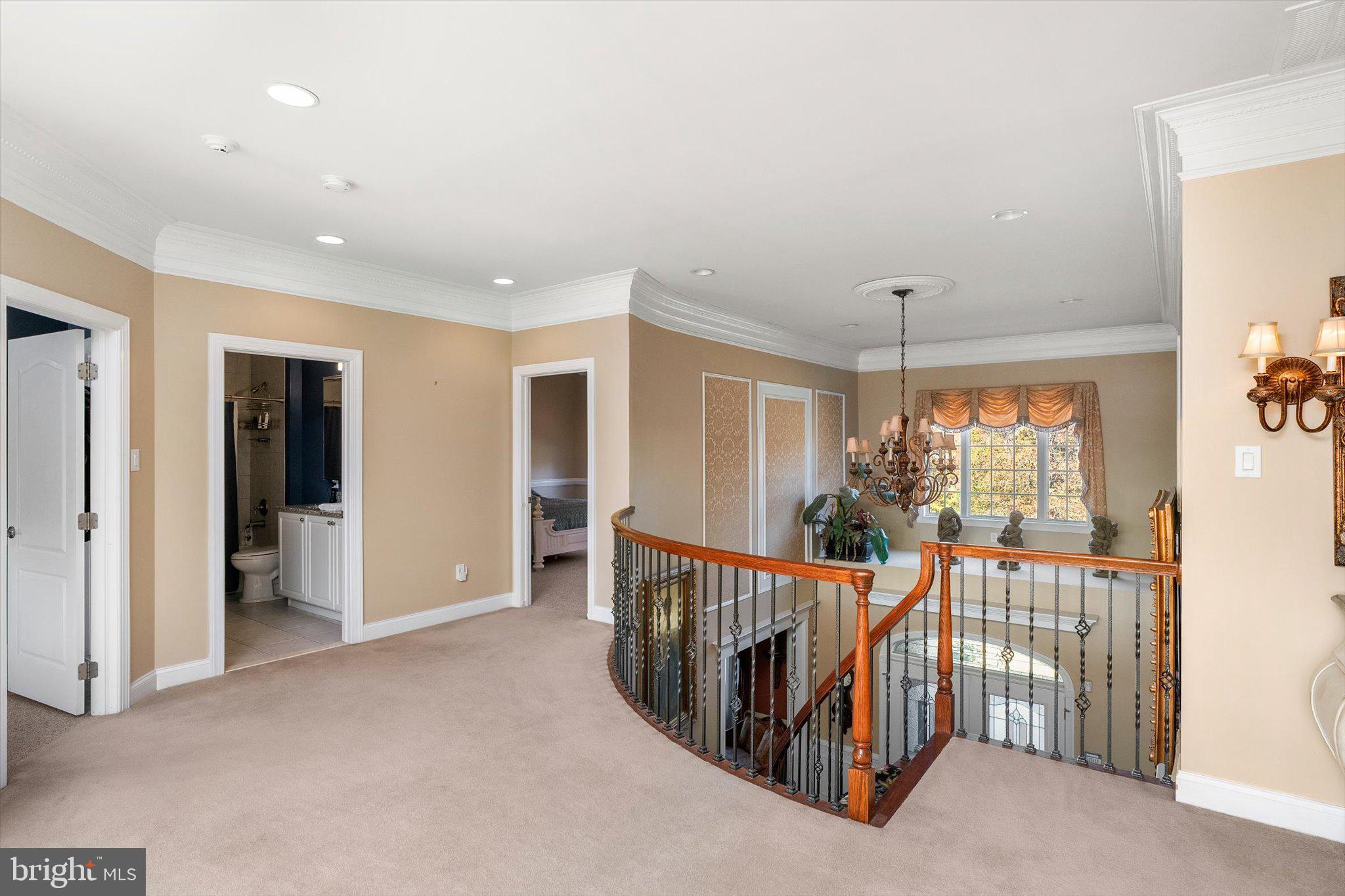 30 Ridgeview Way Allentown, NJ 08501 - Photo 32 of 57 a view of a hallway with a livingroom view