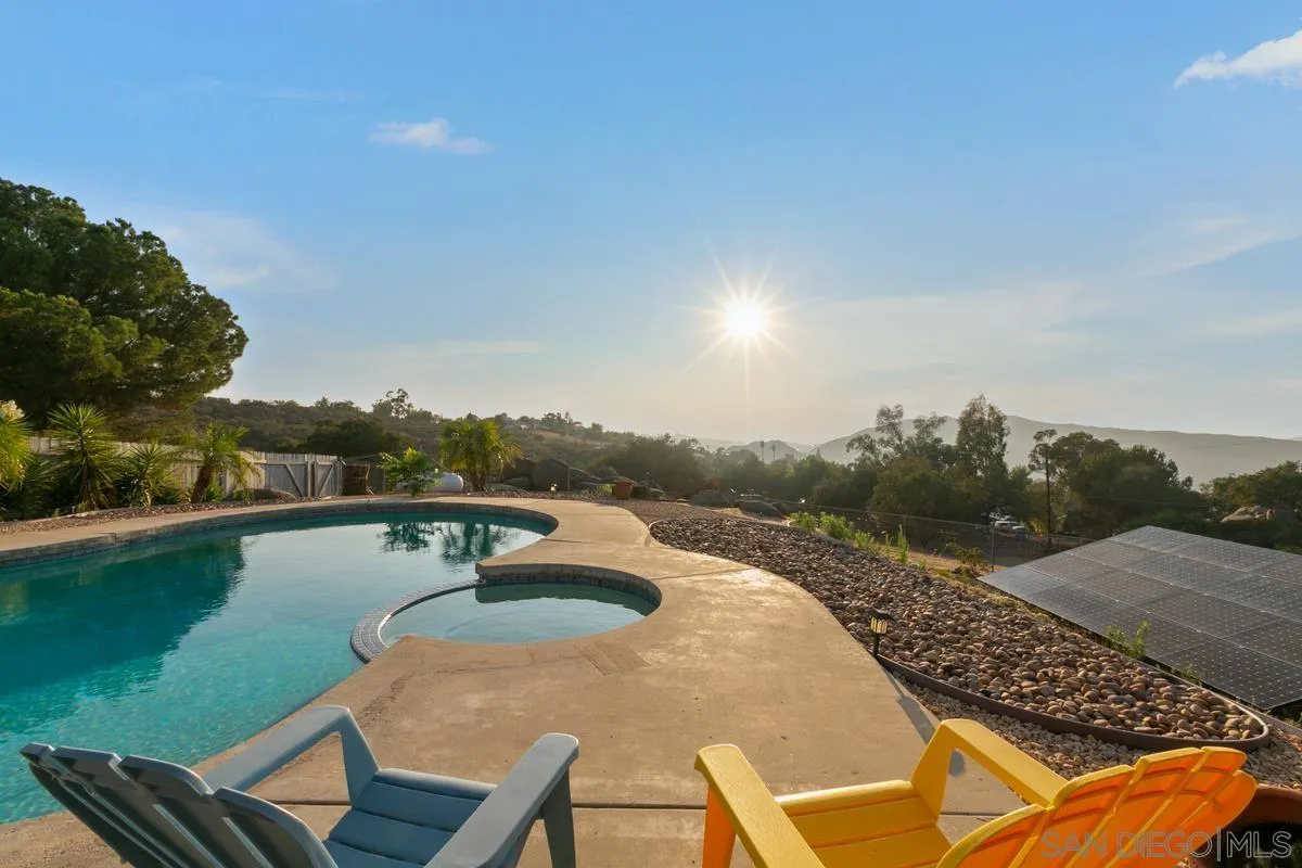 738 Lilac Ranch Road Alpine, CA 91901 - Photo 51 of 72 a view of a swimming pool with lounge chair