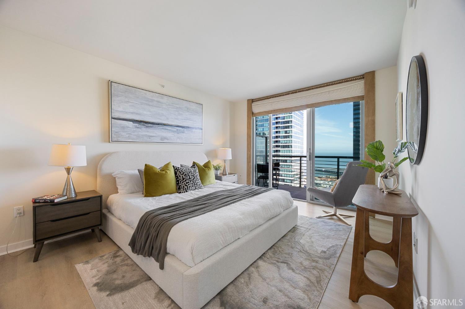 355 1st Street, Unit S2503 San Francisco, CA 94105 - Photo 24 of 67 a bedroom with a bed and a large window