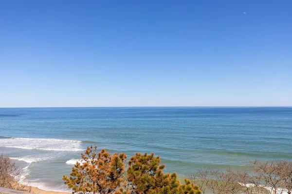 a view of an ocean beach