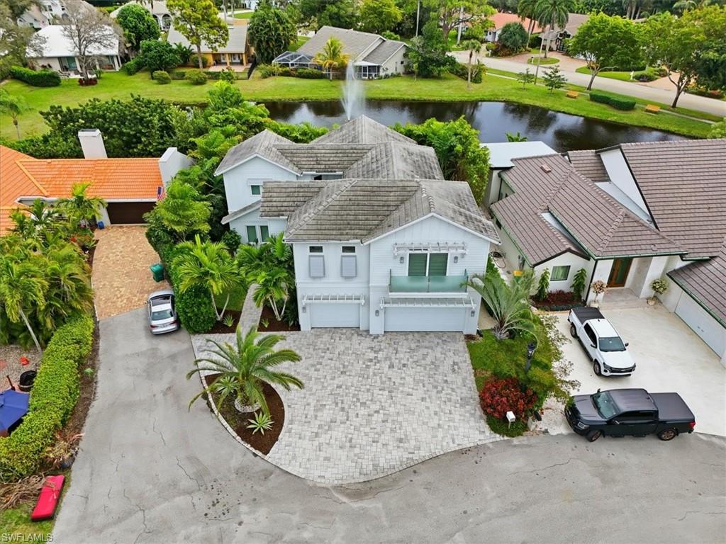 5130 Alpha Court Naples, FL 34105 - Photo 45 of 49 an aerial view of a house with garden space and street view