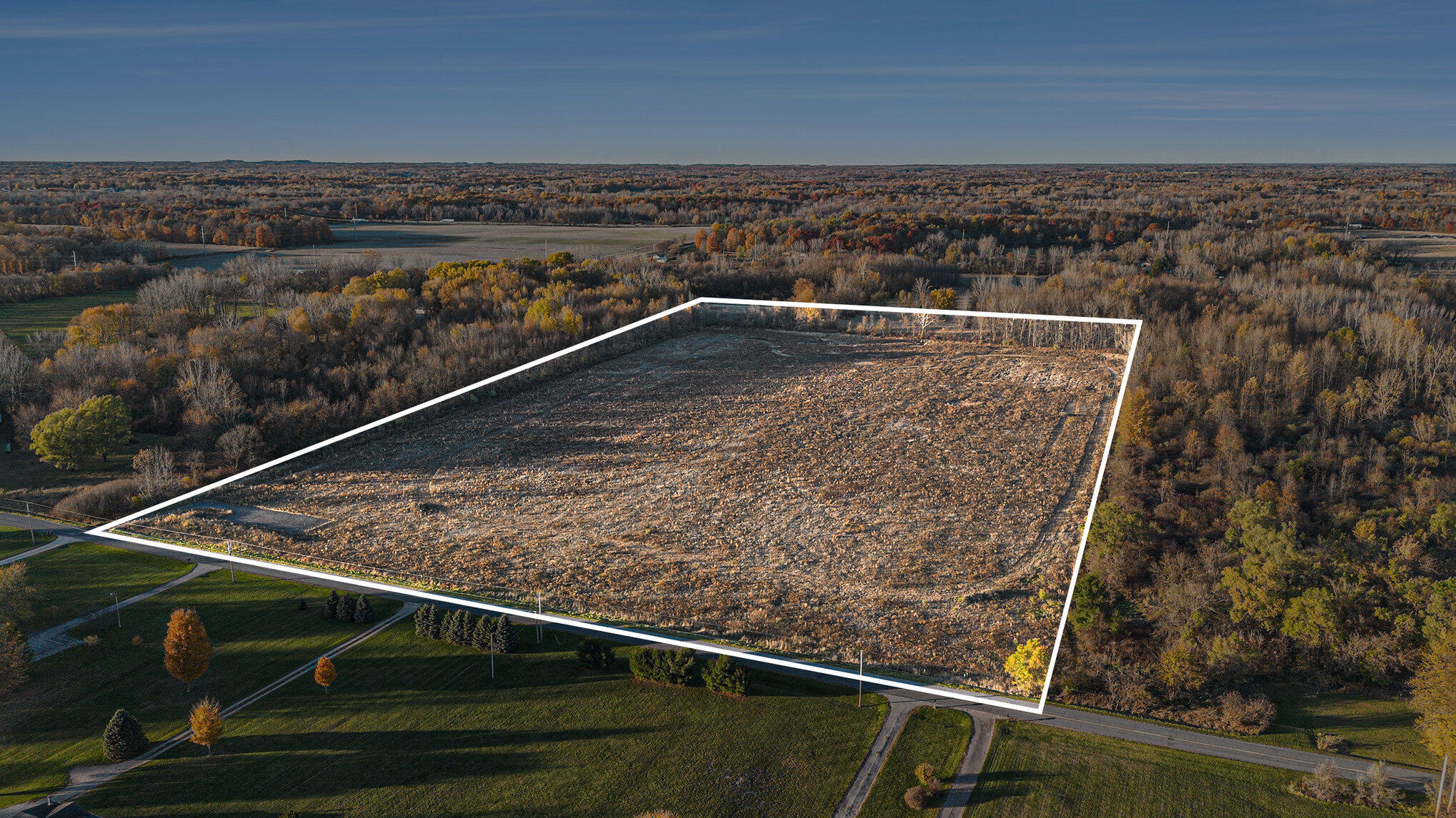 Arial View Boundary lines 69474 68th Ave