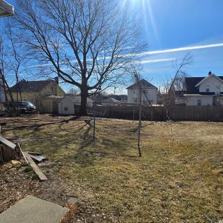 a backyard of a house