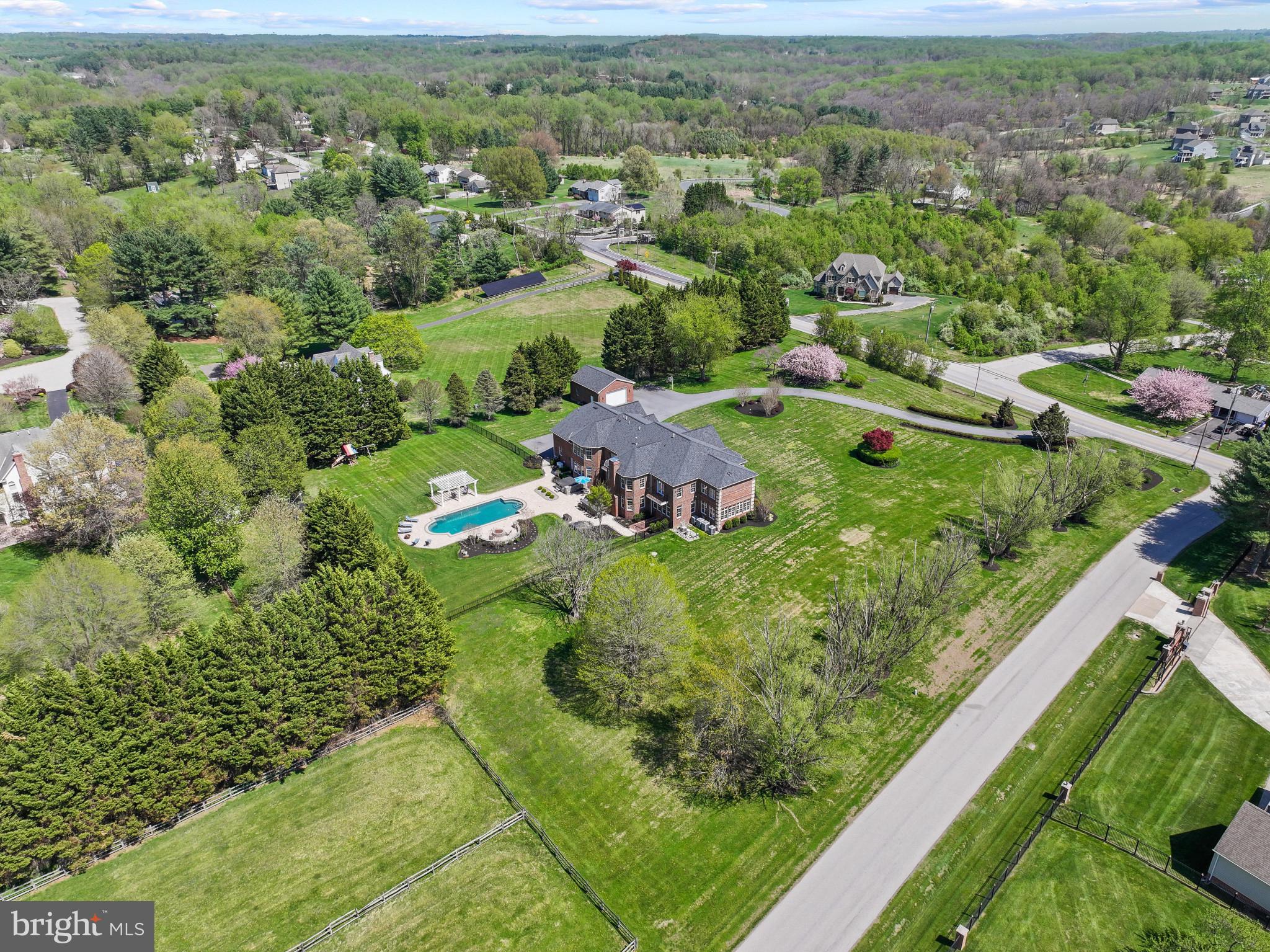 1820 Woodstock Road Woodstock, MD 21163 - Photo 110 of 122 Aerial View of Home and Surrounding Area