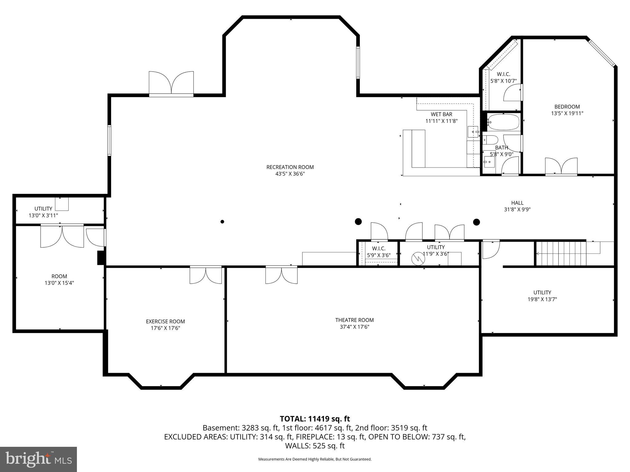 1820 Woodstock Road Woodstock, MD 21163 - Photo 122 of 122 Lower Level Floor Plan