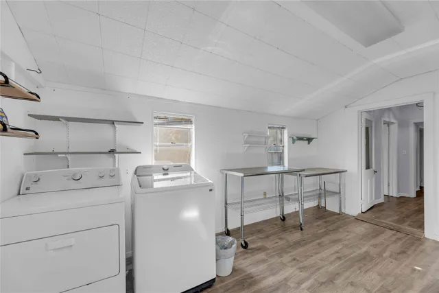 a view of storage and utility room